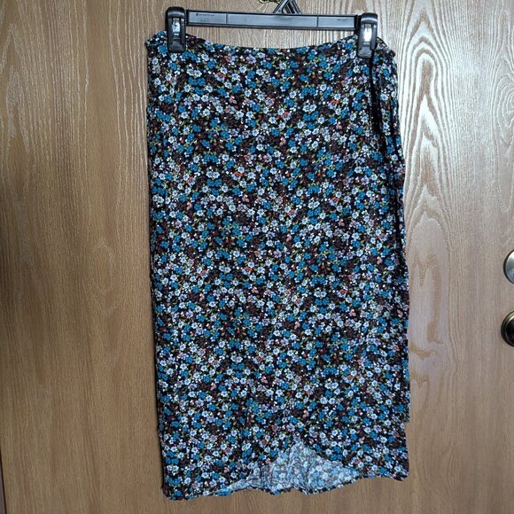 Wild Fable Floral Wrap Skirt, M - Picture 1 of 6